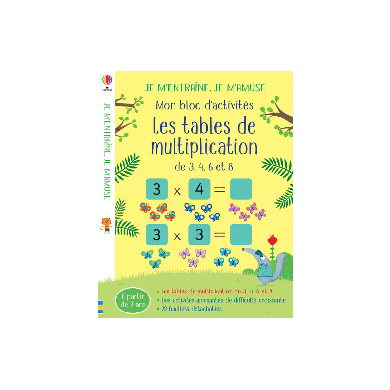 Mon bloc d'activités - Les tables de multiplication