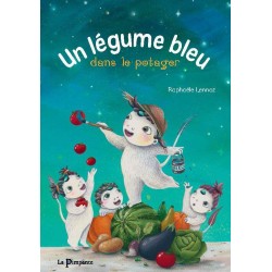 Un légume bleu dans le potager